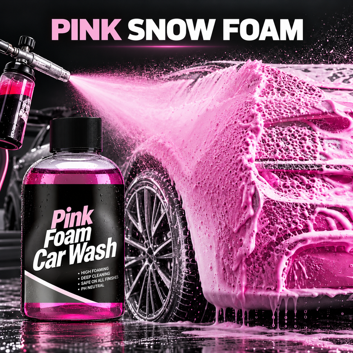 Motryvo Pink Snow Foam Car Shampoo – 3 Pack